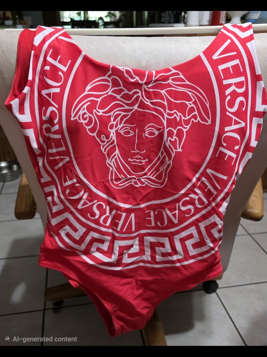 Versace Other - Bright Red Medusa Logo One-Piece